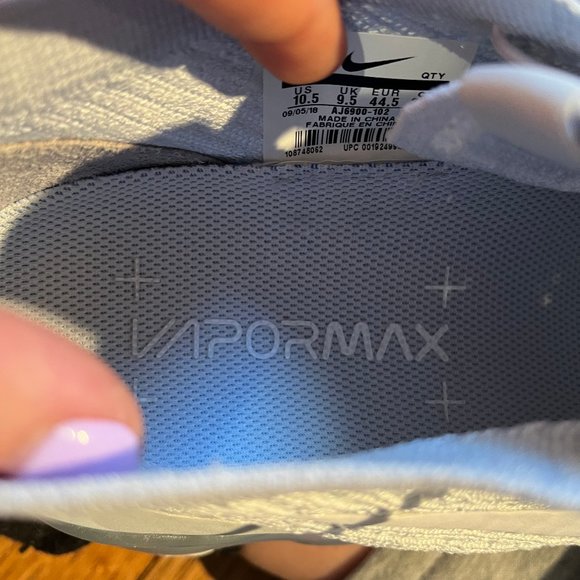 Nike Air VaporMax Flyknit 3 White Pure Platinum - Picture 5 of 5